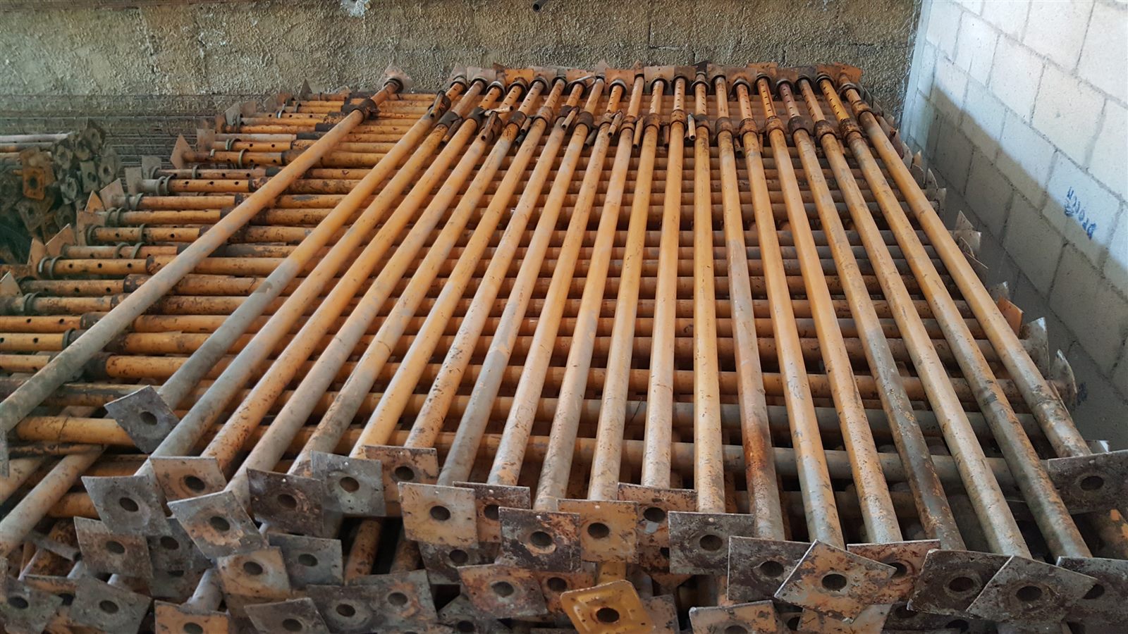 Inventario de puntales usados para construcción